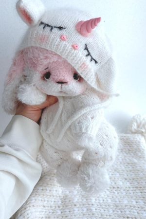 МК Зайчик Sweety в'язаний гачком
